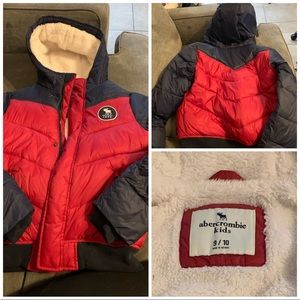Never Worn A&F Kids Boys size 9/10 Puffer Coat